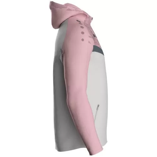 Jako Kapuzenjacke Iconic - soft grey/dusky pink/anthra light