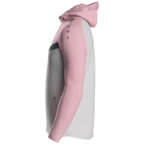 Preview: Jako Children Hooded jacket Iconic - soft grey/dusky pink/anthra light