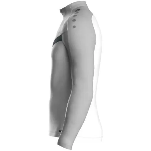 Jako Zip top Iconic - white/soft grey/anthra light