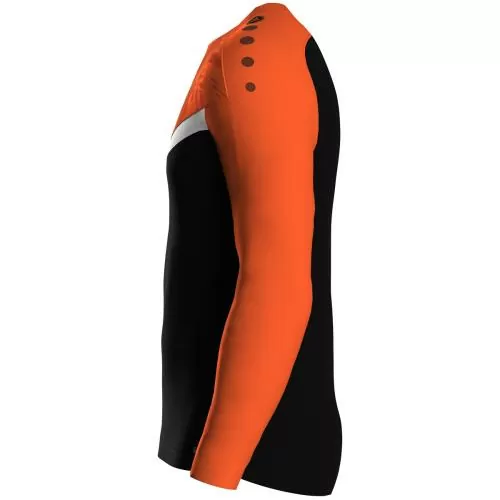Jako Children Sweater Iconic - black/neon orange