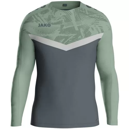 Jako Sweater Iconic - anthra light/mint green/soft grey