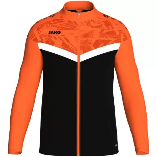 Jako Polyester jacket Iconic - black/neon orange