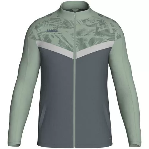 Jako Polyester jacket Iconic - anthra light/mint green/soft grey