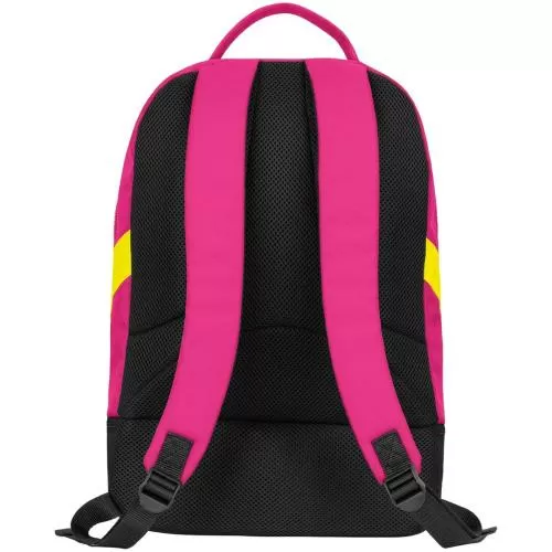 Jako backpack Iconic - pink/black/neon yellow