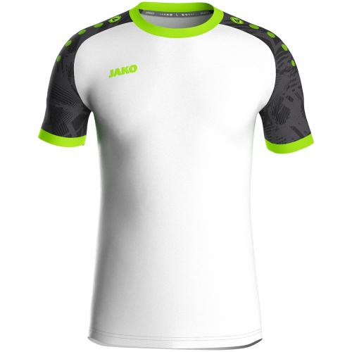 Preview: Jako Kinder Trikot Iconic KA - weiß/schwarz/neongrün