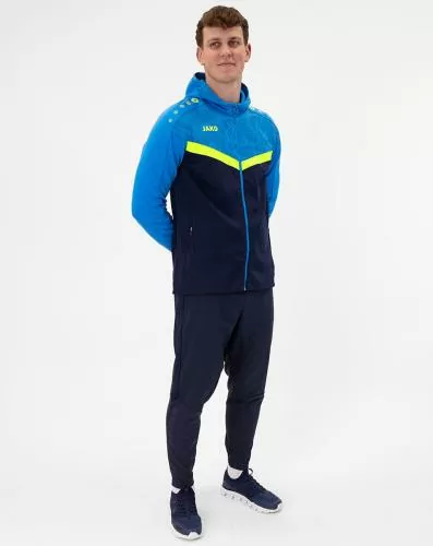 Jako Kinder Kapuzenjacke Iconic - marine/JAKO blau/neongelb