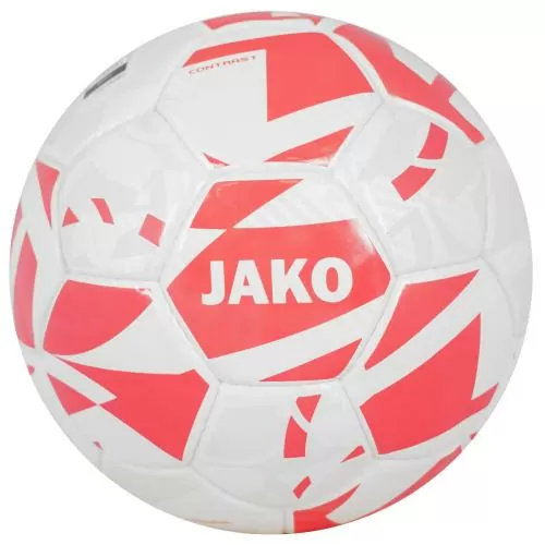 Jako Trainingsball Contrast - weiß/coral