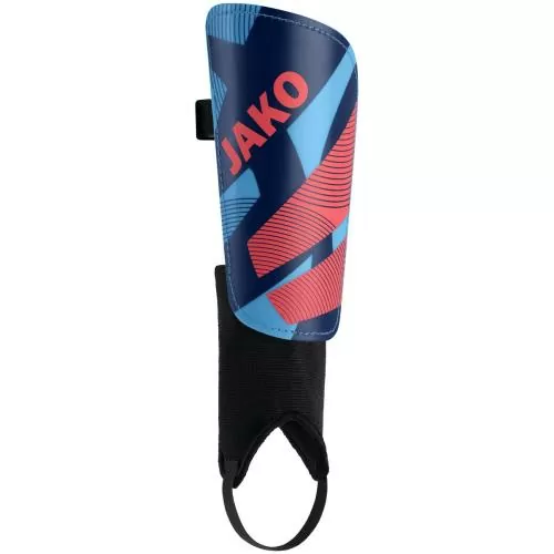 Jako Shin guard River Classic - sky blue/navy/corail