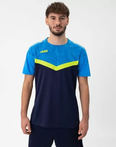 Jako Kinder T-Shirt Iconic - marine/JAKO blau/neongelb