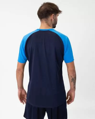 Jako Kinder T-Shirt Iconic - marine/JAKO blau/neongelb