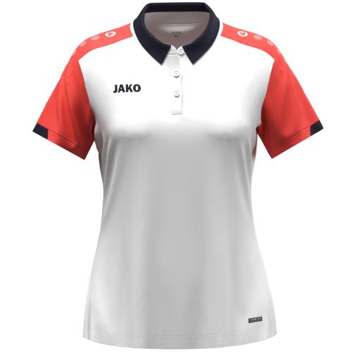 Preview: Jako Polo Dynamic Women - white/coral/seablue