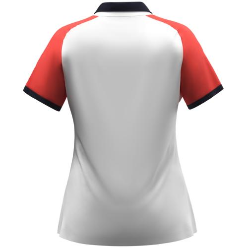 Preview: Jako Polo Dynamic Women - white/coral/seablue