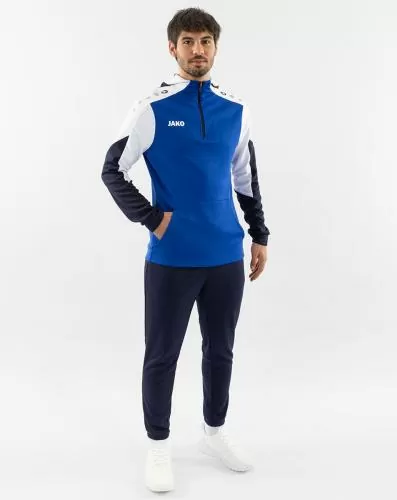 Jako Children Zip hoodie Dynamic - royal/white/seablue