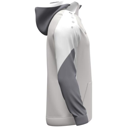 Preview: Jako Kinder Zip Hoodie Dynamic - hellgrau/weiß/grau