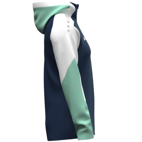 Preview: Jako Hooded jacket Dynamic Women - seablue/white/mint