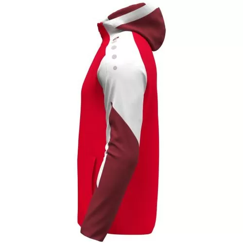 Jako Children Hooded jacket Dynamic - red/white/dark red