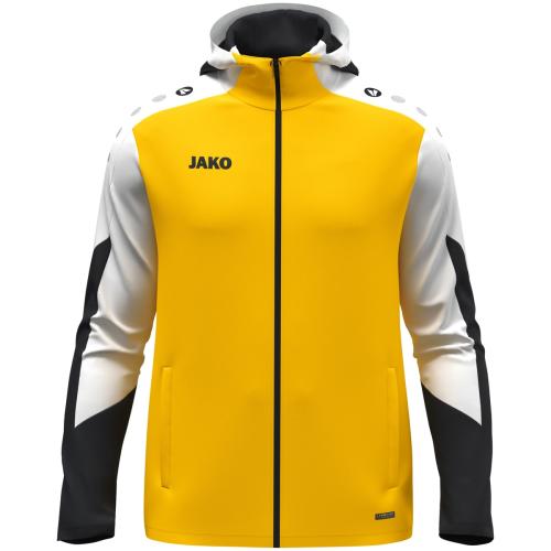 Preview: Jako Hooded jacket Dynamic - yellow/white/black