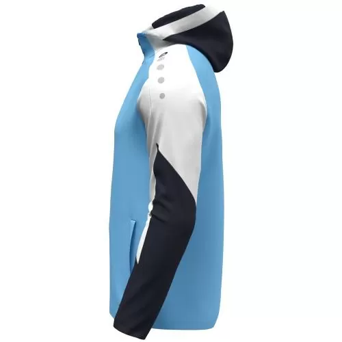 Jako Hooded jacket Dynamic - skyblue/white/seablue
