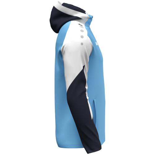 Preview: Jako Hooded jacket Dynamic - skyblue/white/seablue