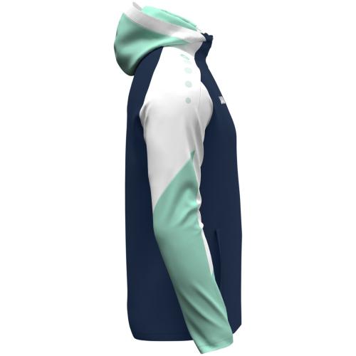 Preview: Jako Hooded jacket Dynamic - seablue/white/mint