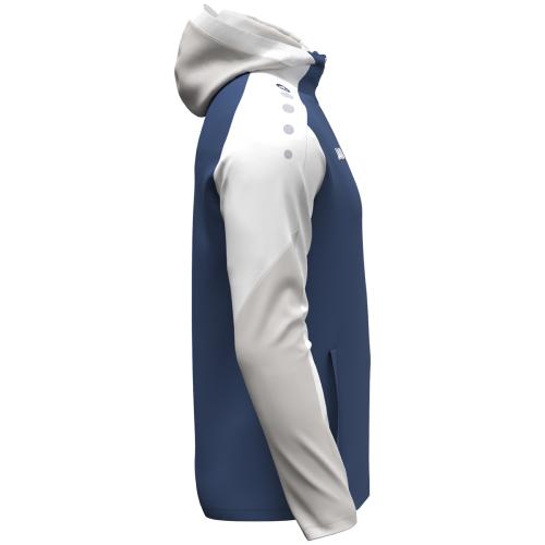 Preview: Jako Hooded jacket Dynamic - nightblue/white/lightgrey
