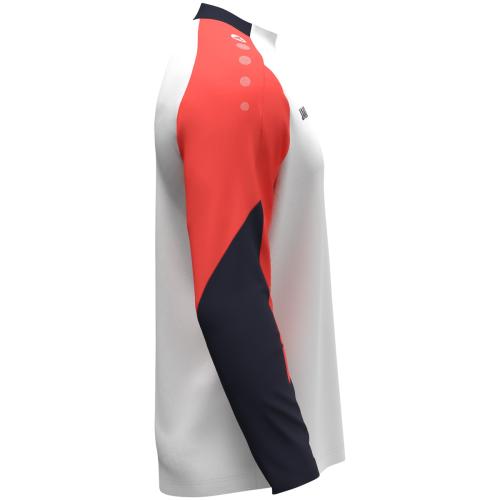 Preview: Jako Kinder Longsleeve Dynamic - weiß/coral/marine