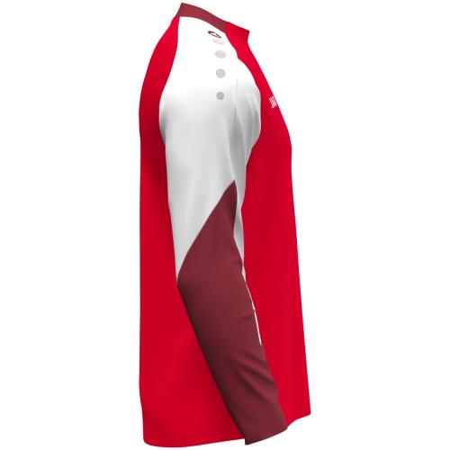 Preview: Jako Kinder Longsleeve Dynamic - rot/weiß/dunkelrot