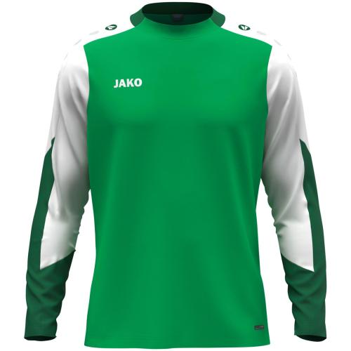 Preview: Jako Kinder Longsleeve Dynamic - grün/weiß/dunkelgrün