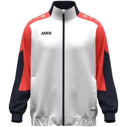 Preview: Jako Woven jacket Dynamic - white/coral/seablue