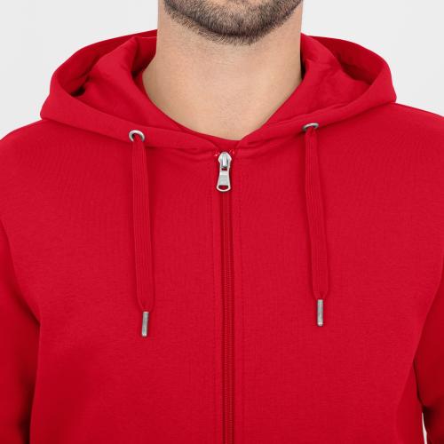 Preview: Jako Hooded jacket Organic - red