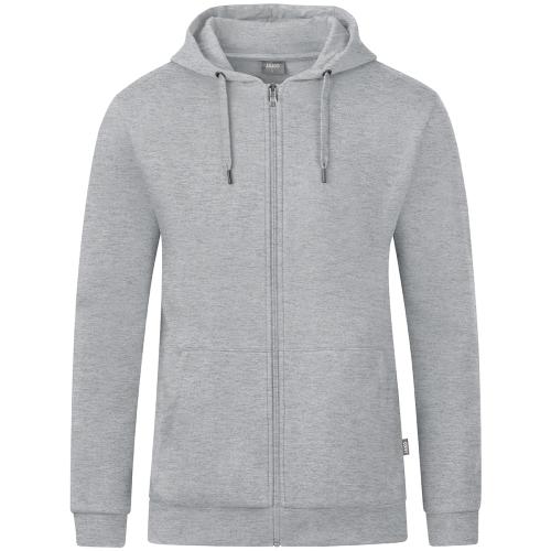 Preview: Jako Hooded jacket Organic - light grey melange