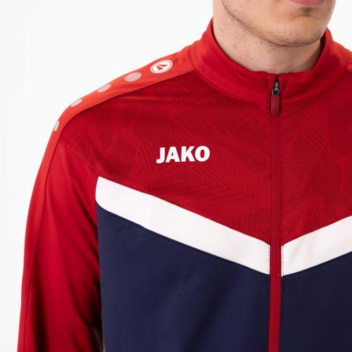Preview: Jako Children Polyester suit Iconic - seablue/chili red