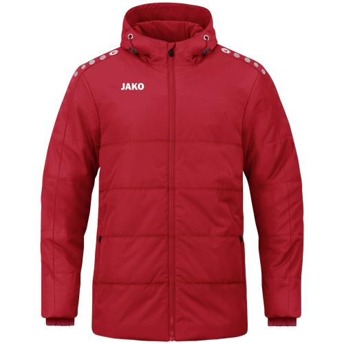 Preview: Jako Coachjacke One mit Kapuze - rot