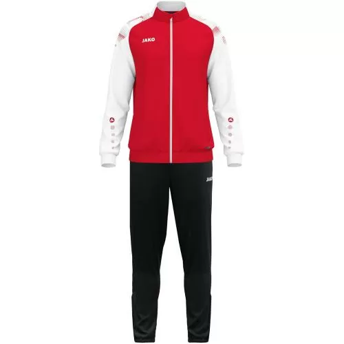 Jako Polyesteranzug Sonic - rot/weiß