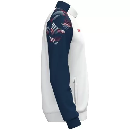 Jako Polyesterjacke Sonic - weiß/marine/rot