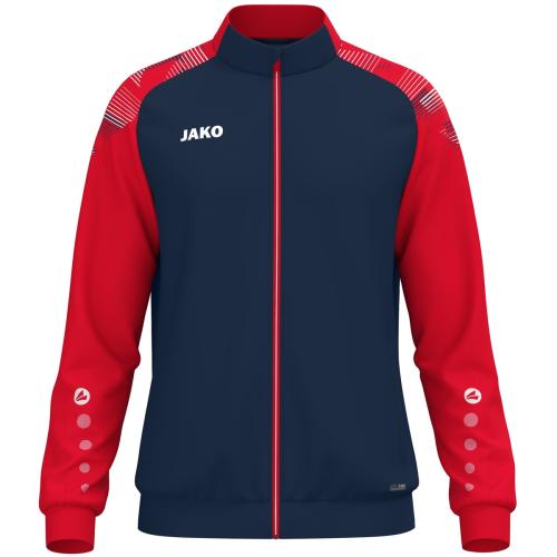 Preview: Jako Children Polyester jacket Sonic - seablue/red
