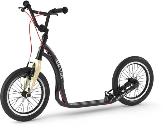 Yedoo Scooter mit Lufträder Frida & Fred - schwarz