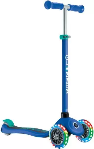 Globber Mini Scooter Primo Lights - navy blue, emerald green