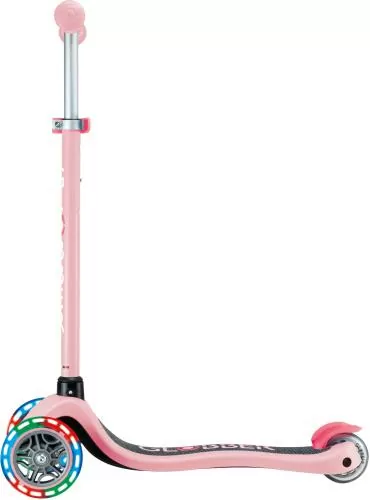 Globber Mini Scooter Primo Lights - pastel pink, fuchsia