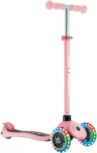 Globber Mini Scooter Primo Lights - pastel pink, fuchsia