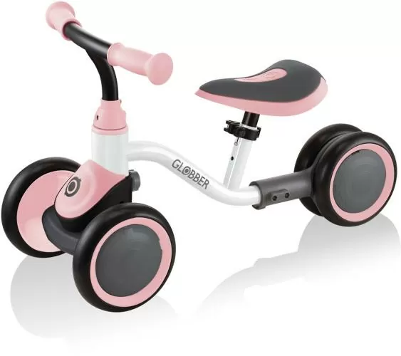 Globber Laufrad / Vierrad Learning Bike - white-pastel pink