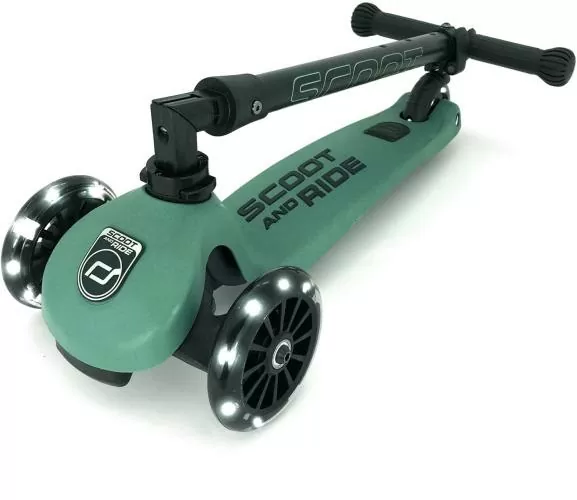 Scoot and Ride Mini Scooter Highwaykick 3 LED - forest