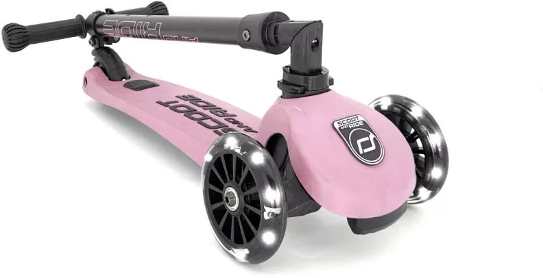 Scoot and Ride Mini Scooter Highwaykick 3 LED - rose