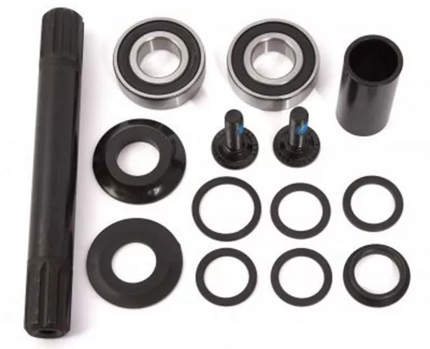 KHE BMX Kurbel 8T MID BB 19mm - schwarz r2