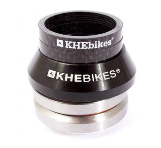 KHE BMX Steuersatz inkl Carbon Spacer X8 - schwarz