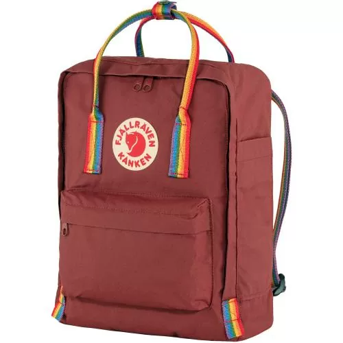 Fjällräven Backack Kånken Rainbow - Ox Red - Rainbow Pattern