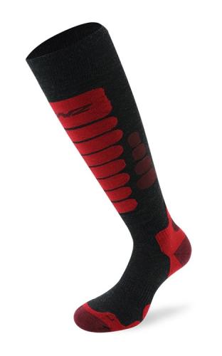 Preview: Lenz Skiing 3.0 Merino Softtec - darkgrey/red