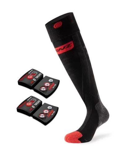 Lenz Set Lithium Pack rcB 1200 Set mit Heat Sock 5.0 toe slim - black/red