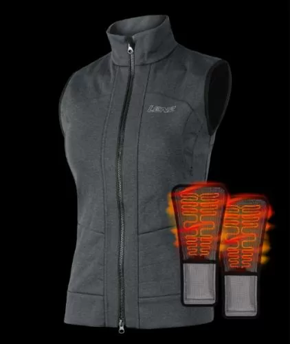 Lenz Heat Pads Vest 2.0 women - schwarz/grau melange