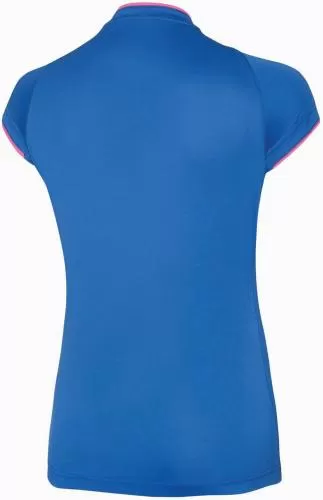 Mizuno Sport Core Short Sleeve Tee - Royal/Pink Fluo
